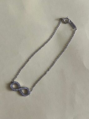 Tiffany & Co. Silver Infinity Pavé Bracelet